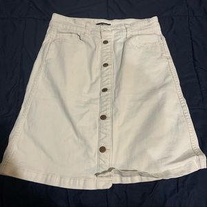Joe Fresh White Denim Skirt Size 6